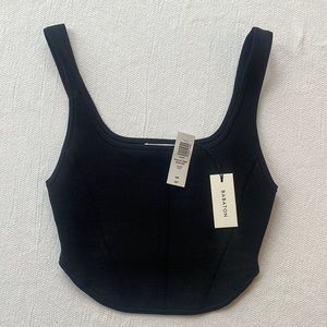 Aritzia Babaton sculpt knit bustier/crop top